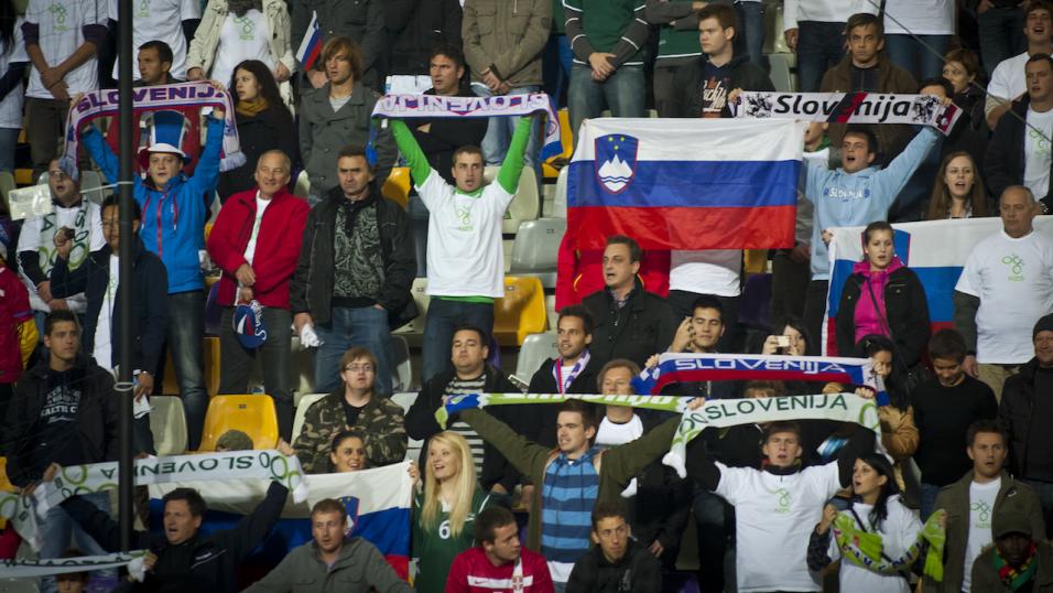 Slovenia football fans